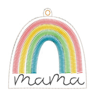 DBB Mama Rainbow Eyelet Tag In The Hoop (ITH) Embroidery Design