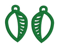 DBB Open Leaves SET FSL Earrings - In the Hoop Freestanding Lace Earrings