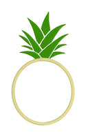 DBB Pineapple Monogram Frame With and Without Applique Design - 4x4 5x7