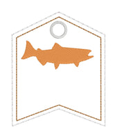 DBB Salmon Fishing Flag Tag - Personalizable Tag