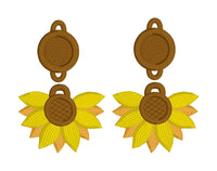 DBB Sunflower FSL Earrings - In the Hoop Freestanding Lace Earrings