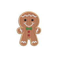 DDT Christmas Cute Gingerbread Applique
