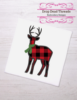 DDT Winter Applique Deer Silhouette Christmas