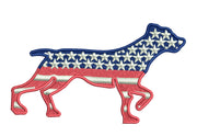SD USA Flag in dog shape