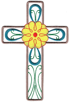 BCD Floral Decorative Cross