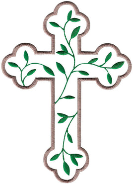 BCD Leafy Vine Decorative Cross