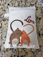 HL Heart Tail Cats HL5699 embroidery files