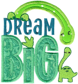 BCD Dream Big Dinosaur Applique