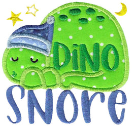 BCD Dino Snore Dinosaur Applique