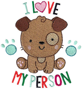 BCD I love my person Dog Saying