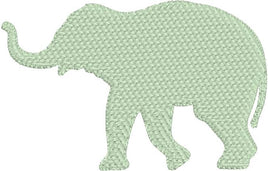 DBB Elephant Silhouette Embroidery Design - Three Sizes 1.5" 2.25" 3"