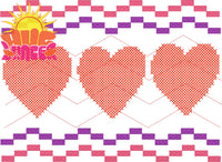 Faux Smocked Hearts HL5763 embroidery files