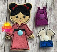 HL ITH Paperless Doll Asian Girl Set HL6203