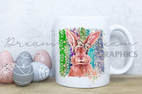 DADG Floral Bunny Rabbit Design - Sublimation PNG
