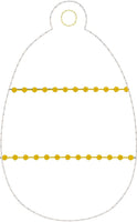 DBB BLANK Egg Applique Ornament for 4x4 hoops