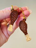 DBB Turkey Leg FSL Earrings - In the Hoop Freestanding Lace Earrings