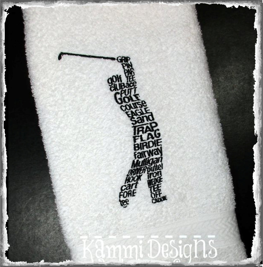 TD - Golf Word Art