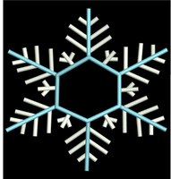 AGD 2386 Snowflake Monogram Frame