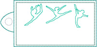 DBB Gymnastics Dance Personalized Name Tag Snap Tab AND EYELET TAB Set DBB
