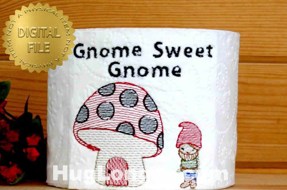 HL Gnome Sweet Gnome TP HL2475 embroidery file