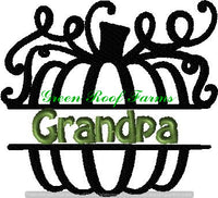 GRF Split Pumpkin Family Names 24 designs