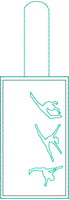 DBB Gymnastics Dance Personalized Name Tag Snap Tab AND EYELET TAB Set DBB