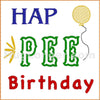 HL Hap Pee Birthday TP HL2462 embroidery file