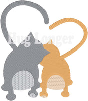 HL Heart Tail Cats HL5699 embroidery files