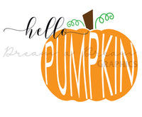 DADG Hello Pumpkin design - Sublimation PNG