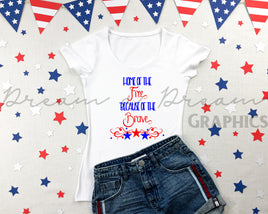 DADG Home of the Free design - Sublimation PNG