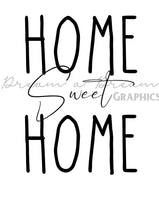 DADG Home Sweet Home design - Sublimation PNG