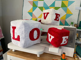 DBB LOVE Block Quiet Cube Sewing and Embroidery Project