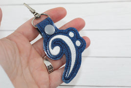 DBB Bass Clef snap tab In The Hoop embroidery design