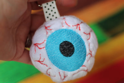 DBB Creepy Eye Ball Fluffy Puff Design Set- In the Hoop Embroidery Design