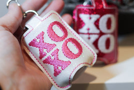 DBB XOXO Hand Sanitizer Holder Snap Tab Version In the Hoop Embroidery Project 1 oz BBW for 5x7 hoops