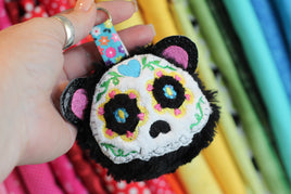 DBB Sugar Skull Bear Face Fluffy Puff - In the Hoop Embroidery Project