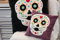 DBB Sugar Skull Applique Pillow Design -Embroidery and Sewing Project