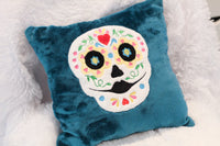 DBB Sugar Skull Applique Pillow Design -Embroidery and Sewing Project