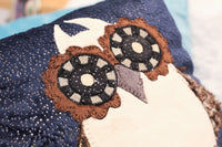 DBB Owl Applique Pillow Design -Embroidery and Sewing Project