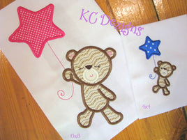 KCD Baby Girl Bear With Star Balloon