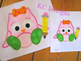 KCD Girl Owl with Pencil