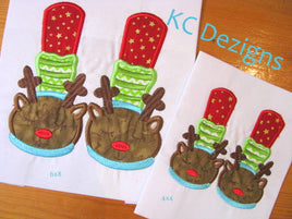 KCD Christmas Applique Reindeer feet