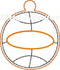 HL ITH Basketball Fob HL2102 embroidery files
