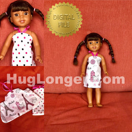 ITH Reversible Wardrobe 14 inch Doll HL2509 embroidery file
