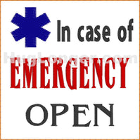 HL In Case of Emergency TP HL2461 embroidery file