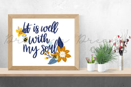 DADG It's all well with my soul saying - Sublimation PNG
