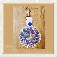 TD - Patriotic Sunflower Key Fob and Hand Sanitizer