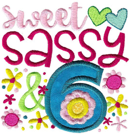 BCD Sweet Sassy Six Kids Birthday Sayings
