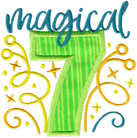 BCD Magical Seven Kids Birthday Sayings