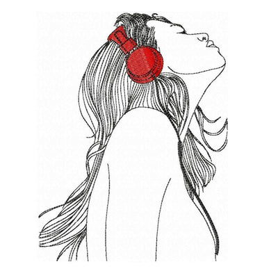 LAD Girl with headphones